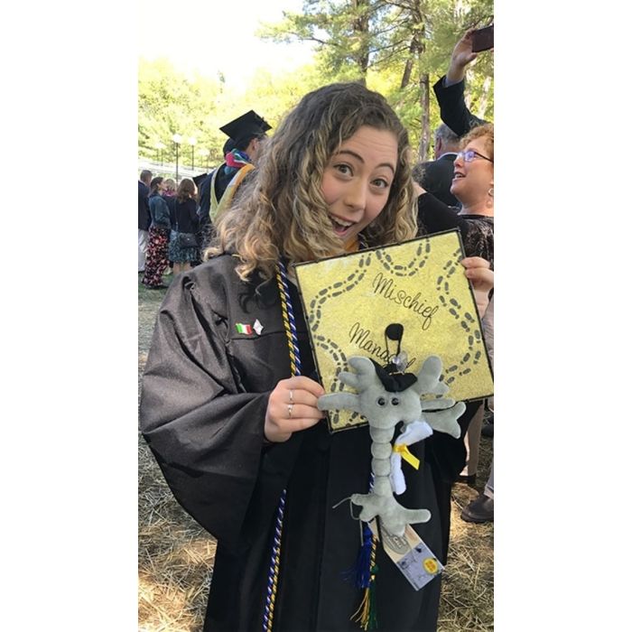 Graduation Brain with Diploma toss