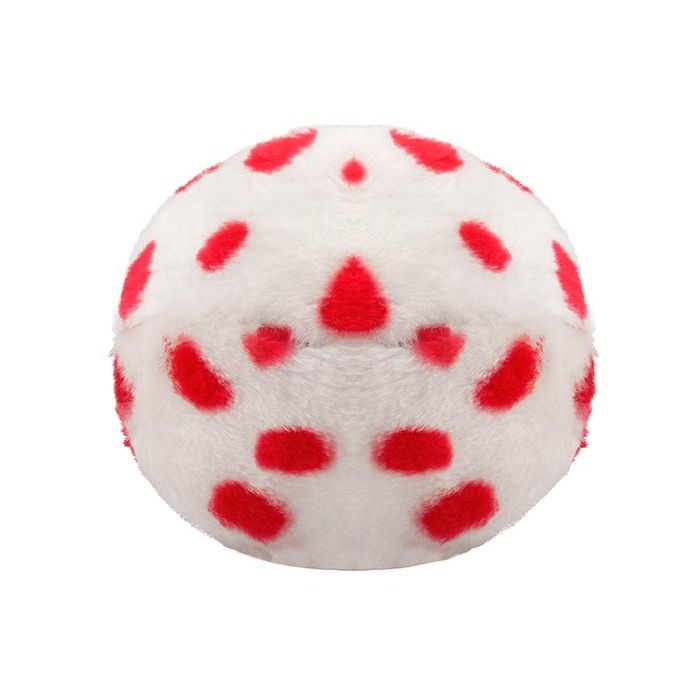 Measles plush doll back