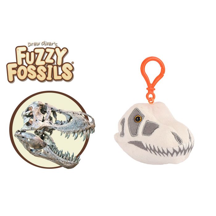 T. rex skull key chain cluster