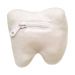 Tooth plush back with zipper