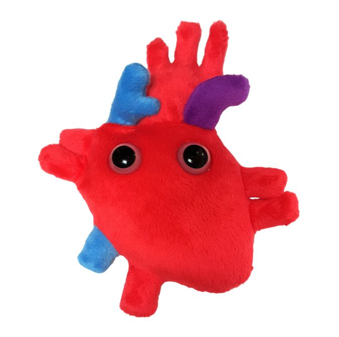 Heart plush doll