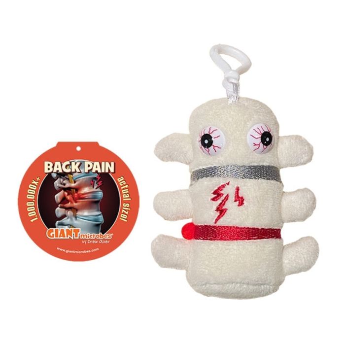 Back Pain key chain with tag