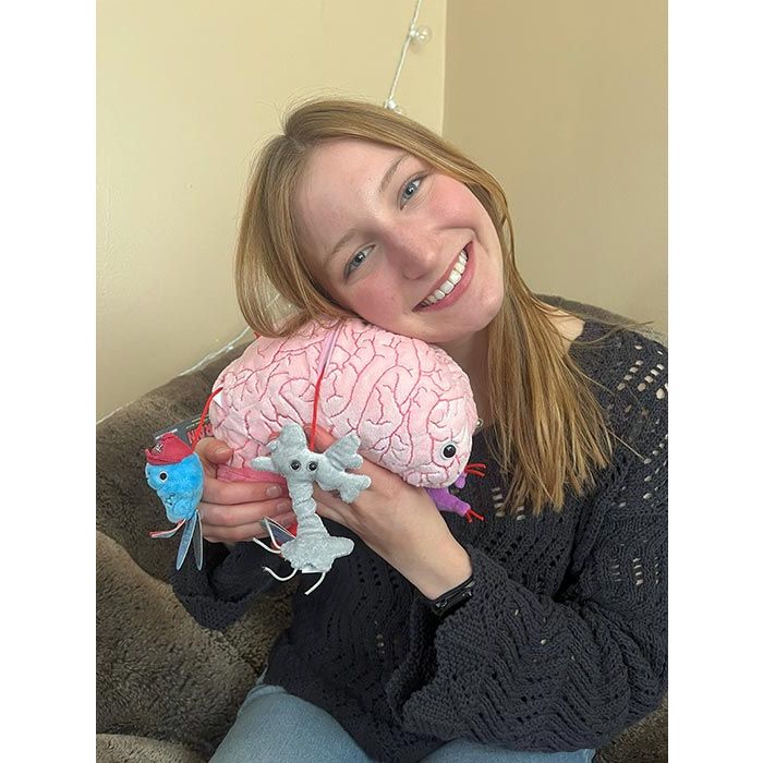 Deluxe Brain close up happy