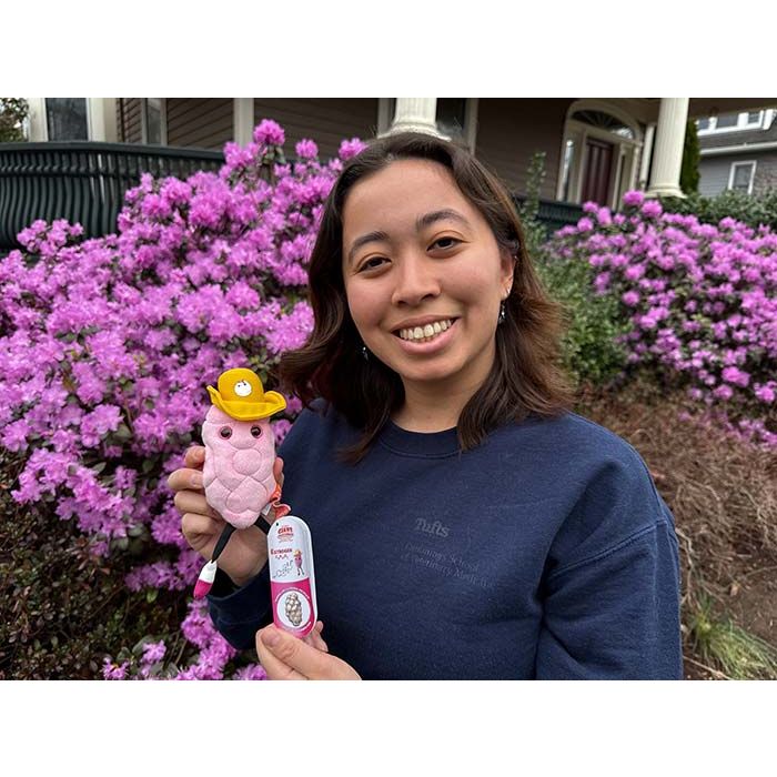 Estrogen plush with model