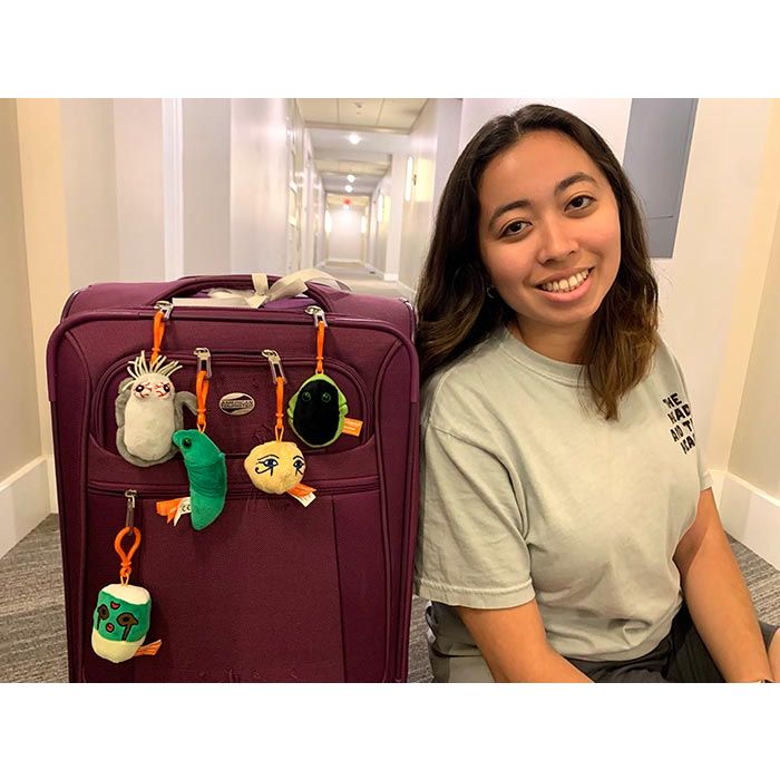 Exotic Vacation minis on backpack