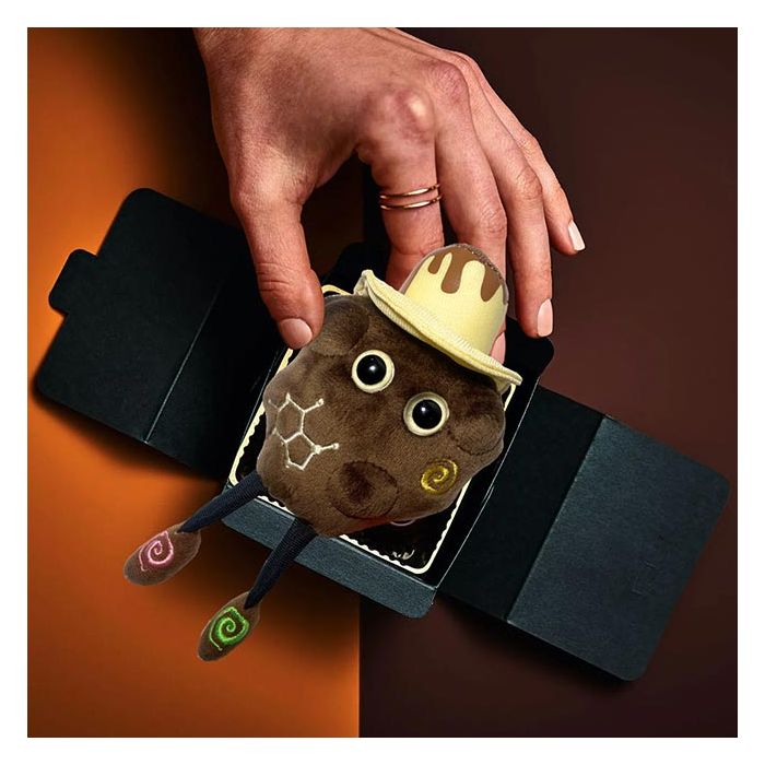 Holding a piece of Chocolate