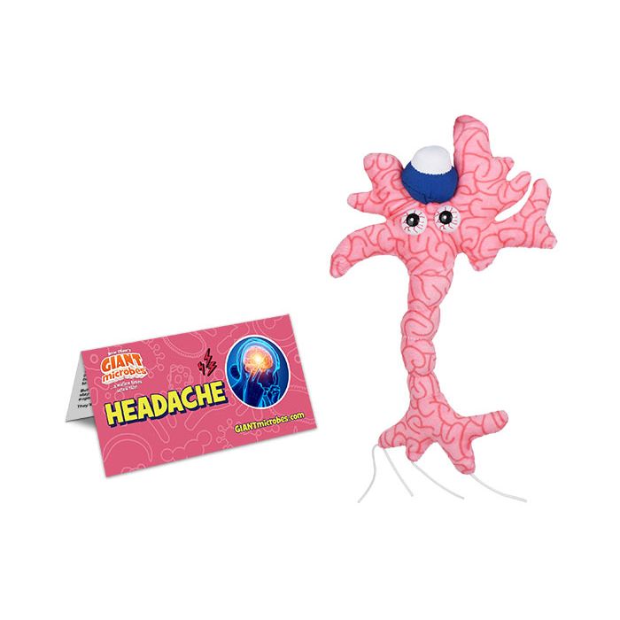 Headache plush with tag