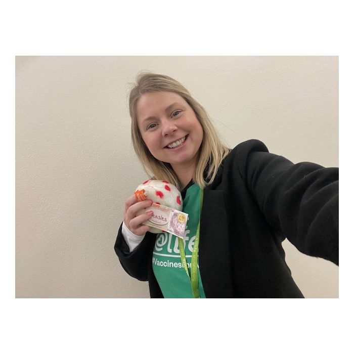 Measles shot at life