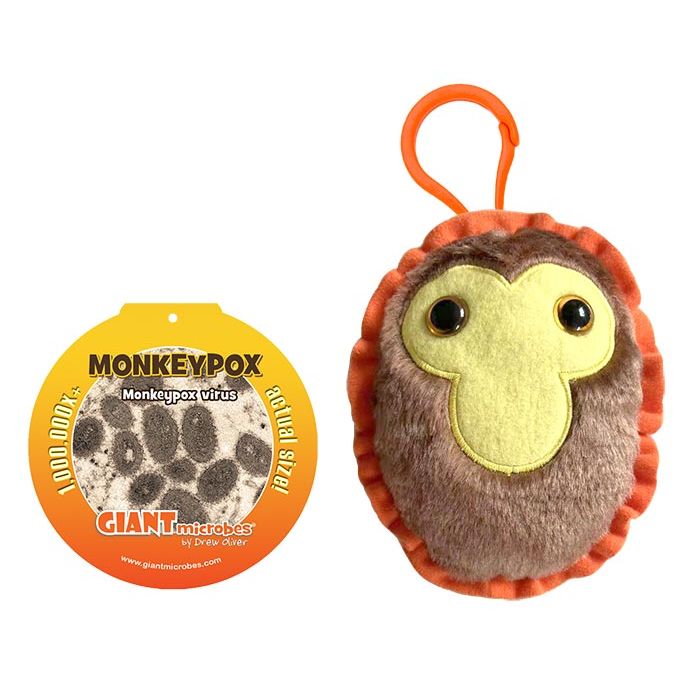 Monkeypox key chain with tag
