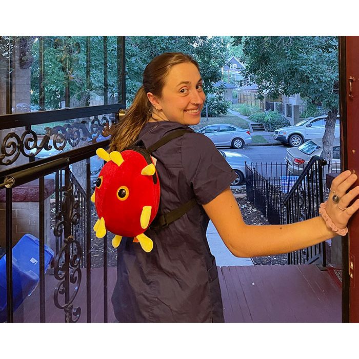 Covid backpack nurse