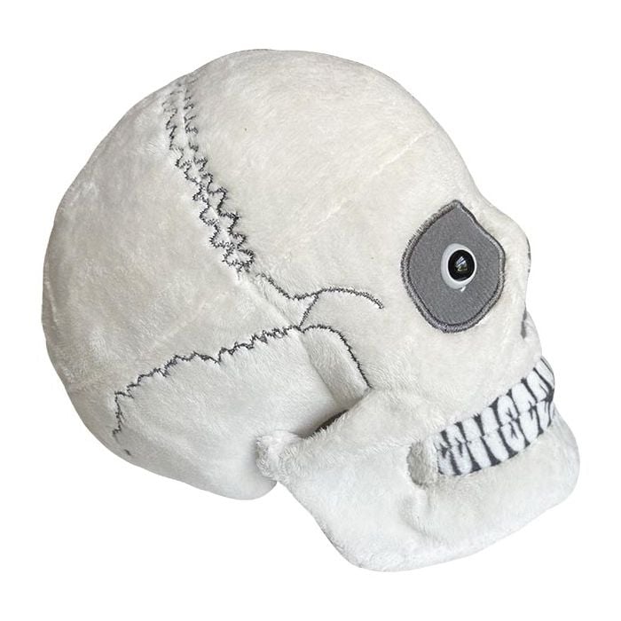 Skull plush side view