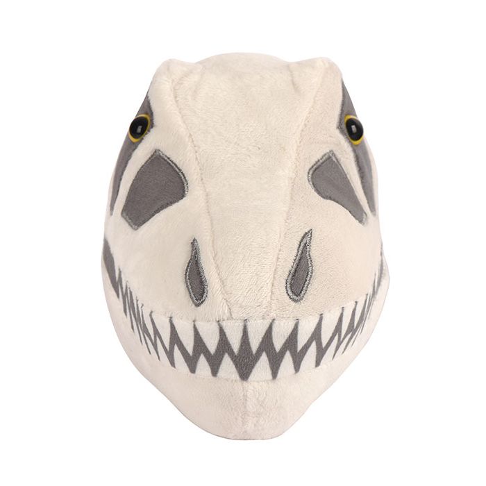 T. rex skull plush front