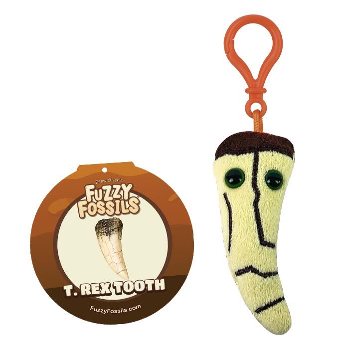 T. Rex Tooth key chain tag