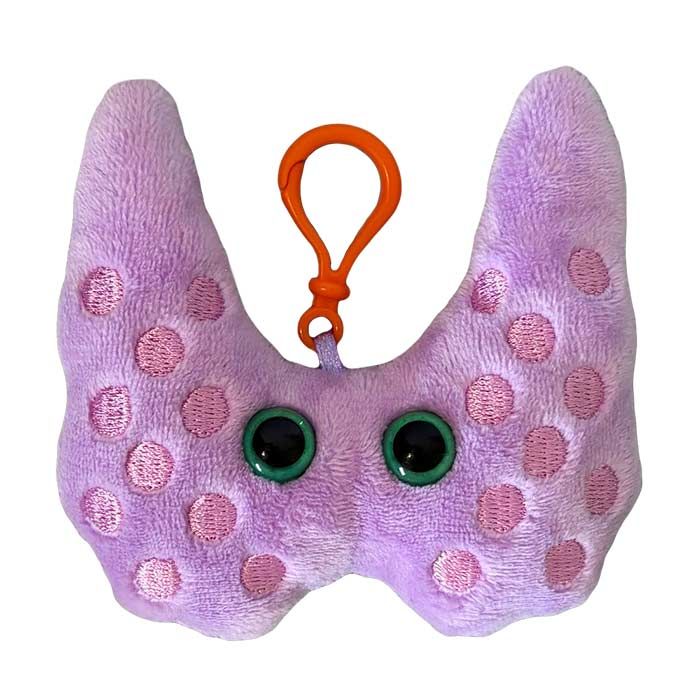Thyroid plush key chain