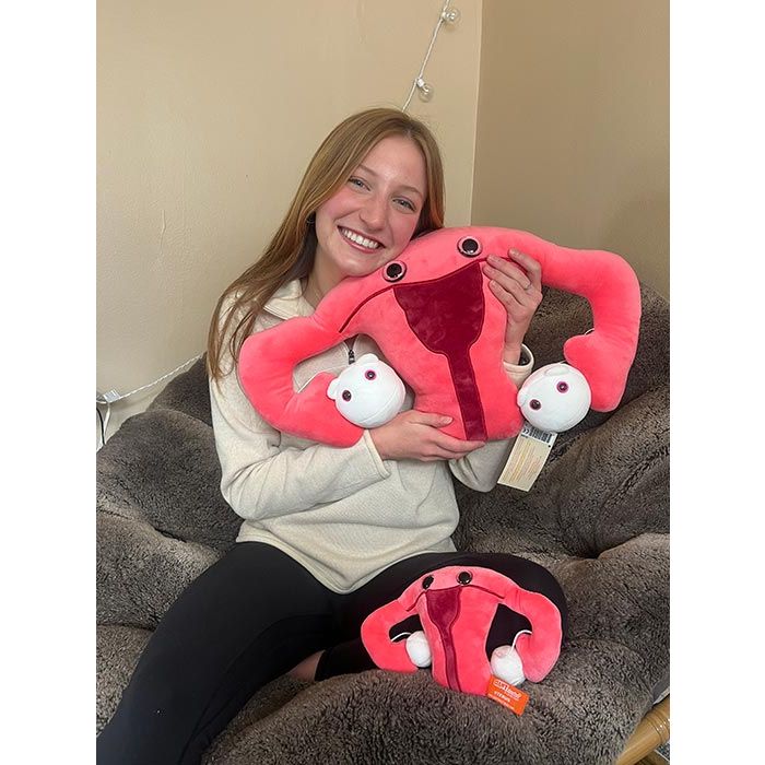 Uterus original and gigantic hug