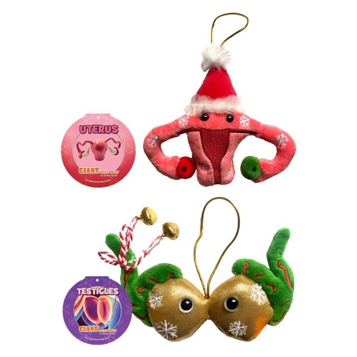 Uterus Testicles ornament pack