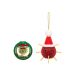 Coronavirus Ornament santa with tag