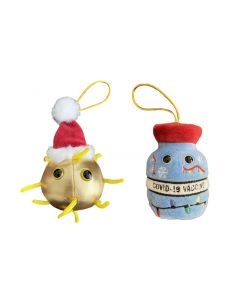 Covid Ornaments 2-pack