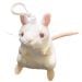 White Mouse plush kc front
