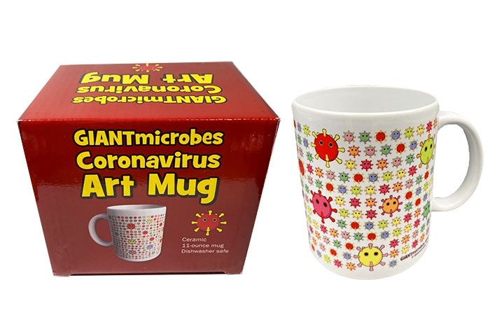 Coronavirus art mug with box