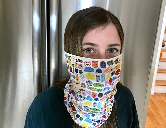 Face cover scarf