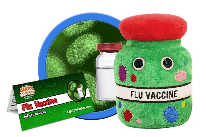 Flu Vaccine plush cluster