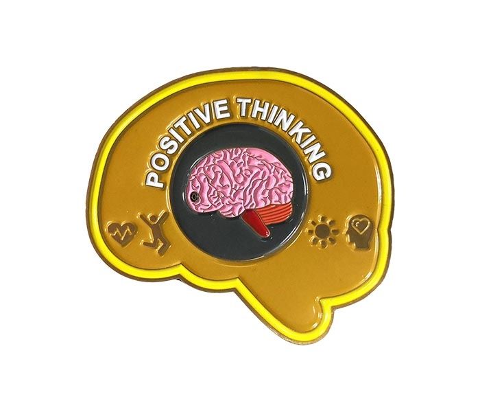 Positive Thinking medal close-up