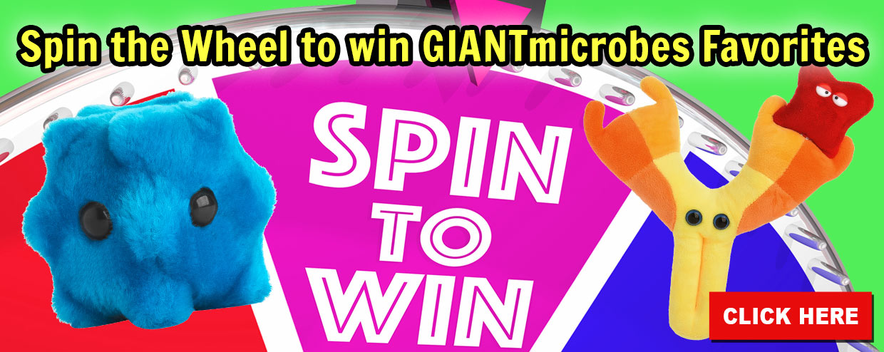 Spin the Wheel to win GIANTmicrobes Favorites